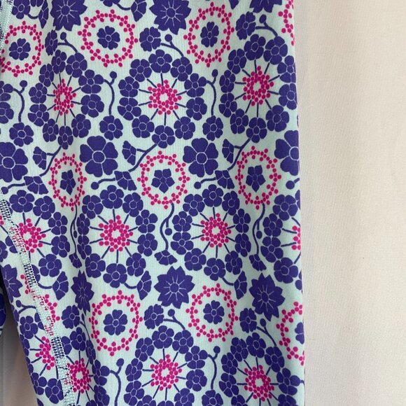 Lululemon Wunder Under Crop Leggings 4 Mint Purple Pink Twiggy Printed Power - Picture 6 of 12